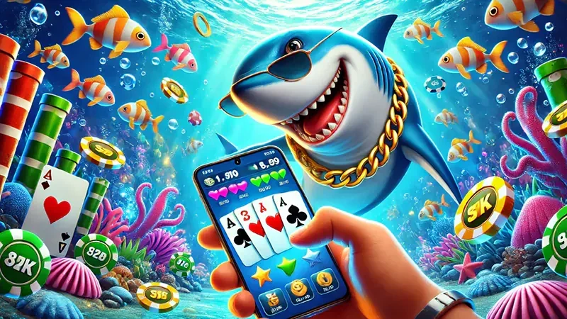 Layar mobile RAJASLOTO menampilkan target ikan dan kontrol meriam