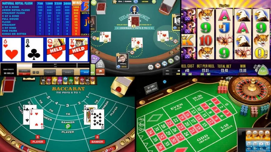 Kartu angka dan panel pengundian dalam ruang bingo RAJASLOTO